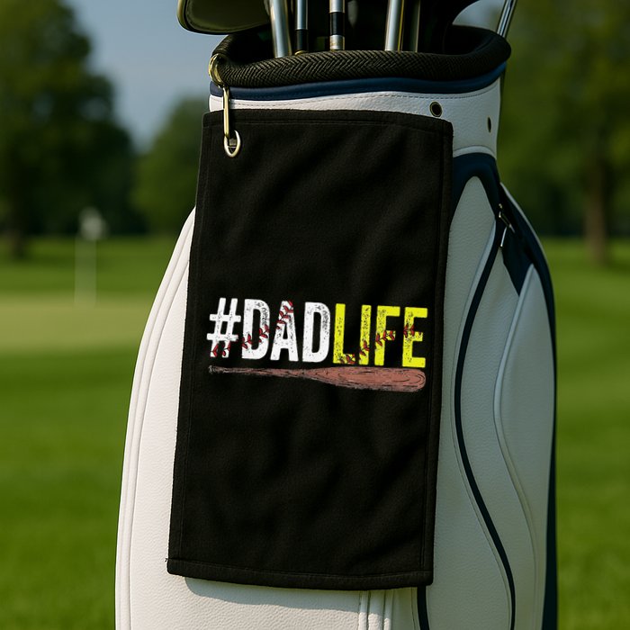 Dad of Ballers Dad of Baseball And Softball Player Golf Towel