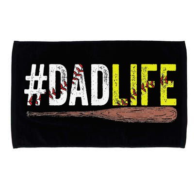 Dad of Ballers Dad of Baseball And Softball Player Microfiber Hand Towel