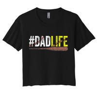 Dad of Ballers Dad of Baseball And Softball Player Crop Top