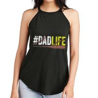 Dad of Ballers Dad of Baseball And Softball Player Women's Perfect Tri Rocker Tank