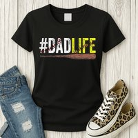 Dad of Ballers Dad of Baseball And Softball Player Womens T-Shirt
