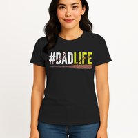 Dad of Ballers Dad of Baseball And Softball Player Womens T-Shirt