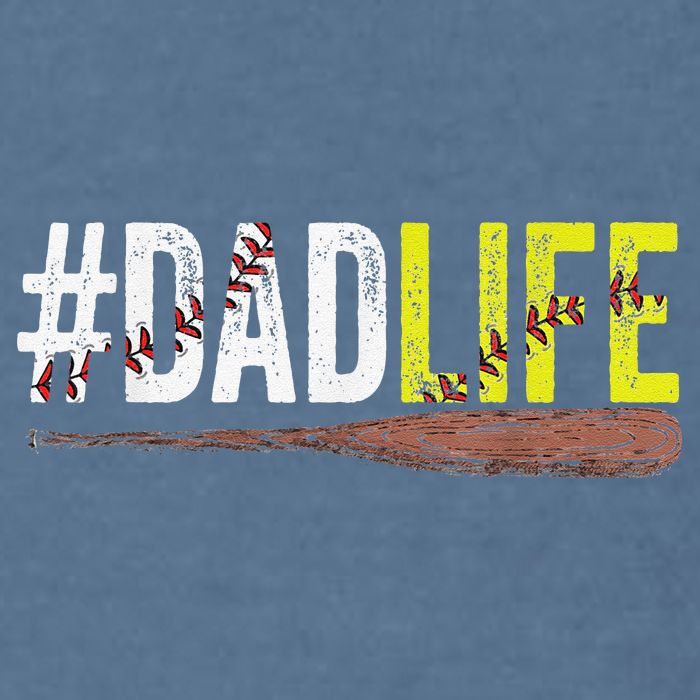 Dad of Ballers Dad of Baseball And Softball Player Garment-Dyed Sweatshirt