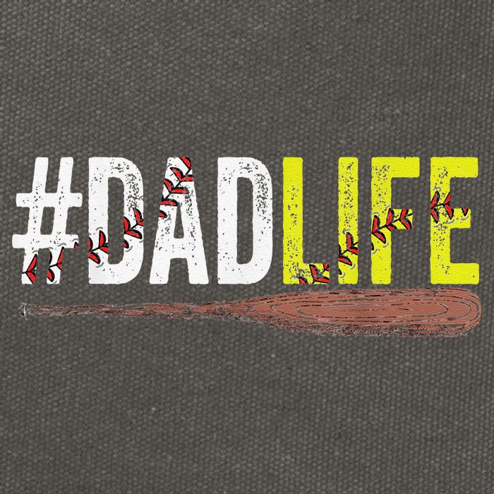 Dad of Ballers Dad of Baseball And Softball Player Cotton Canvas Backpack