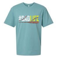 Dad of Ballers Dad of Baseball And Softball Player Sueded Cloud Jersey T-Shirt
