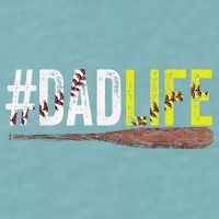 Dad of Ballers Dad of Baseball And Softball Player Sueded Cloud Jersey T-Shirt