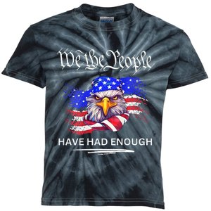 Design On Back We The People Have Had Enough Kids Tie-Dye T-Shirt