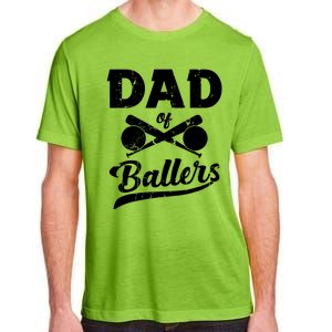 Dad Of Ballers Dad Of Baseball And Softball Player For Dad Adult ChromaSoft Performance T-Shirt