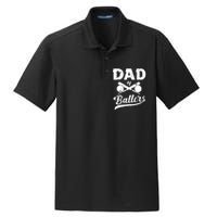 Dad Of Ballers Dad Of Baseball And Softball Player For Dad Dry Zone Grid Polo