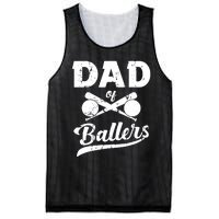 Dad Of Ballers Dad Of Baseball And Softball Player For Dad Mesh Reversible Basketball Jersey Tank