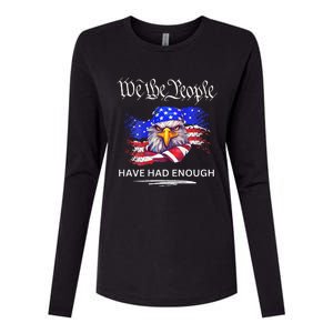 Design On Back We The People Have Had Enough Womens Cotton Relaxed Long Sleeve T-Shirt