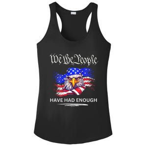 Design On Back We The People Have Had Enough Ladies PosiCharge Competitor Racerback Tank