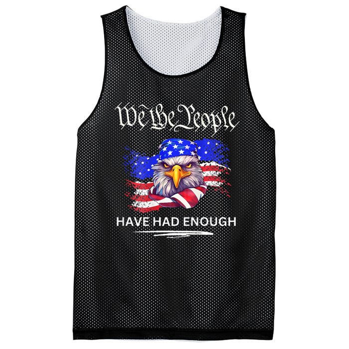 Design On Back We The People Have Had Enough Mesh Reversible Basketball Jersey Tank