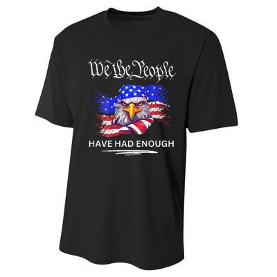 Design On Back We The People Have Had Enough Performance Sprint T-Shirt