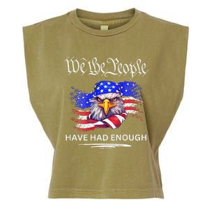 Design On Back We The People Have Had Enough Garment-Dyed Women's Muscle Tee