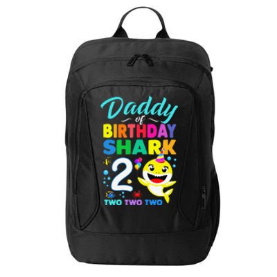 Daddy Of Birthday Shark 2nd Matching Oufit Party For Family City Backpack