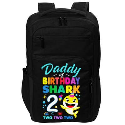 Daddy Of Birthday Shark 2nd Matching Oufit Party For Family Impact Tech Backpack