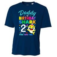 Daddy Of Birthday Shark 2nd Matching Oufit Party For Family Cooling Performance Crew T-Shirt