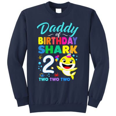 Daddy Of Birthday Shark 2nd Matching Oufit Party For Family Sweatshirt