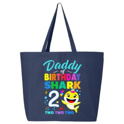 Daddy Of Birthday Shark 2nd Matching Oufit Party For Family 25L Jumbo Tote