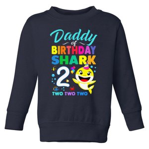 Daddy Of Birthday Shark 2nd Matching Oufit Party For Family Toddler Sweatshirt