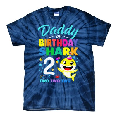 Daddy Of Birthday Shark 2nd Matching Oufit Party For Family Tie-Dye T-Shirt