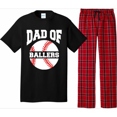 Dad Of Ballers Baseball Softball Quote For Father Coach Gift Pajama Set