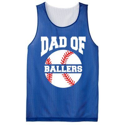 Dad Of Ballers Baseball Softball Quote For Father Coach Gift Mesh Reversible Basketball Jersey Tank