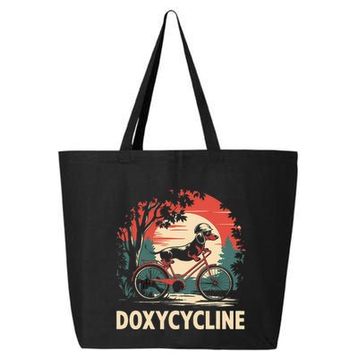 Dachshund On Bicycle Doxycycline Pharmacy Pun Dog Pharmacist 25L Jumbo Tote