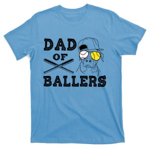 Dad Of Ballers Softball Baseball Father Gift T-Shirt