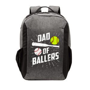 Dad Of Ballers Funny Baseball Softball Game Fathers Day Gift Vector Backpack