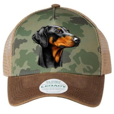 Doberman Dog Legacy Tie Dye Trucker Hat