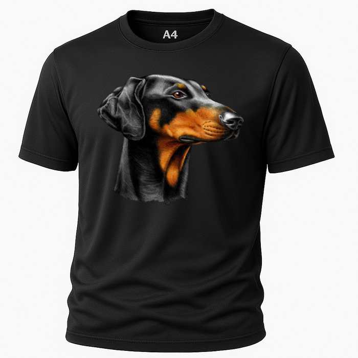 Doberman Dog Cooling Performance Crew T-Shirt