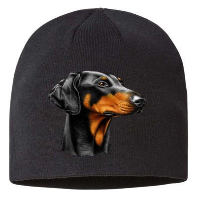 Doberman Dog Sustainable Beanie