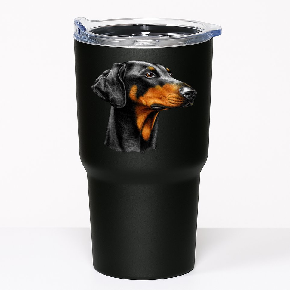 Doberman Dog Tumbler