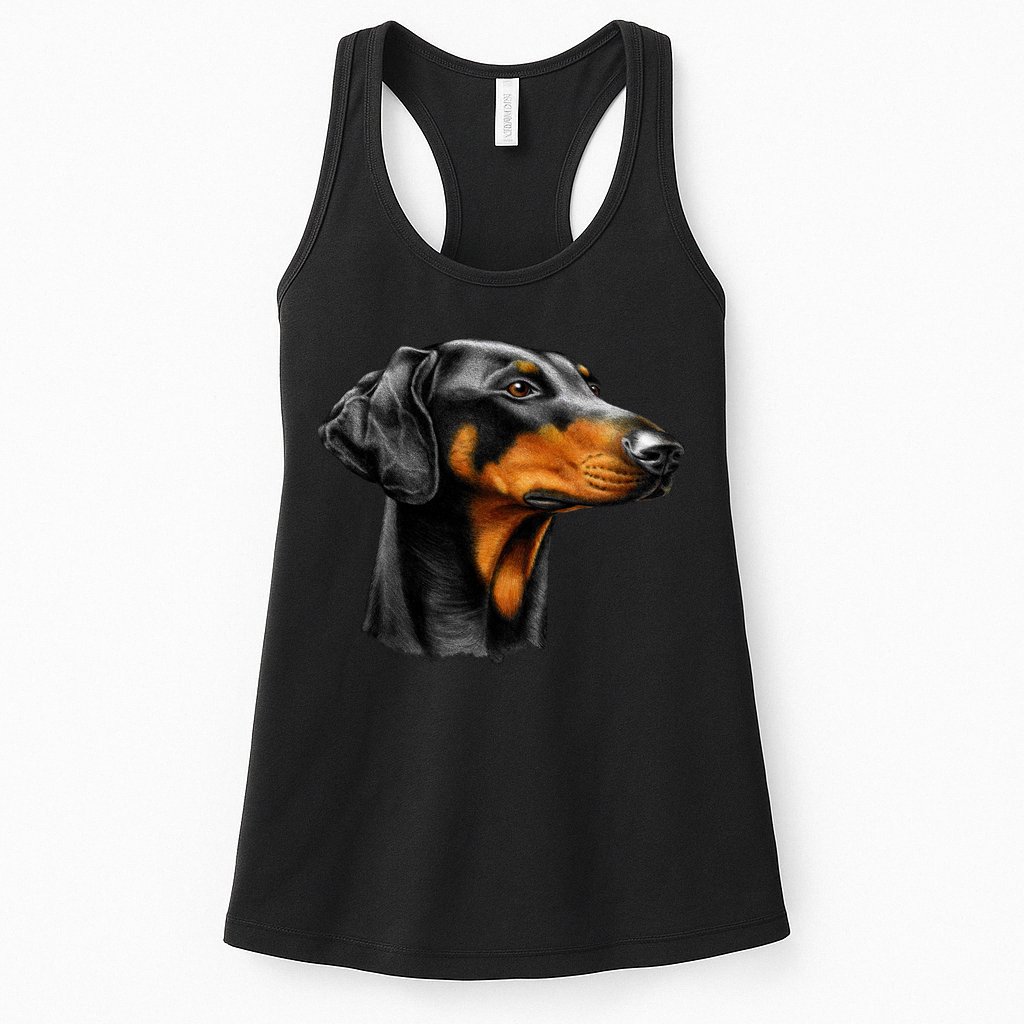 Doberman Dog Womens Tank Top