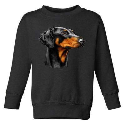 Doberman Dog Toddler Sweatshirt