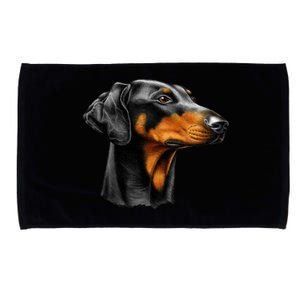 Doberman Dog Microfiber Hand Towel