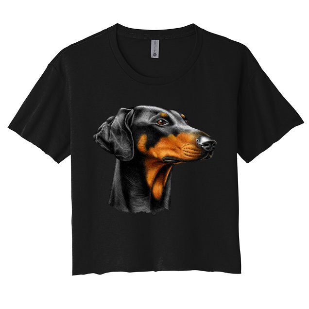 Doberman Dog Crop Top