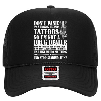 Dob't Panic I Have A Tattooed Trucker Hat