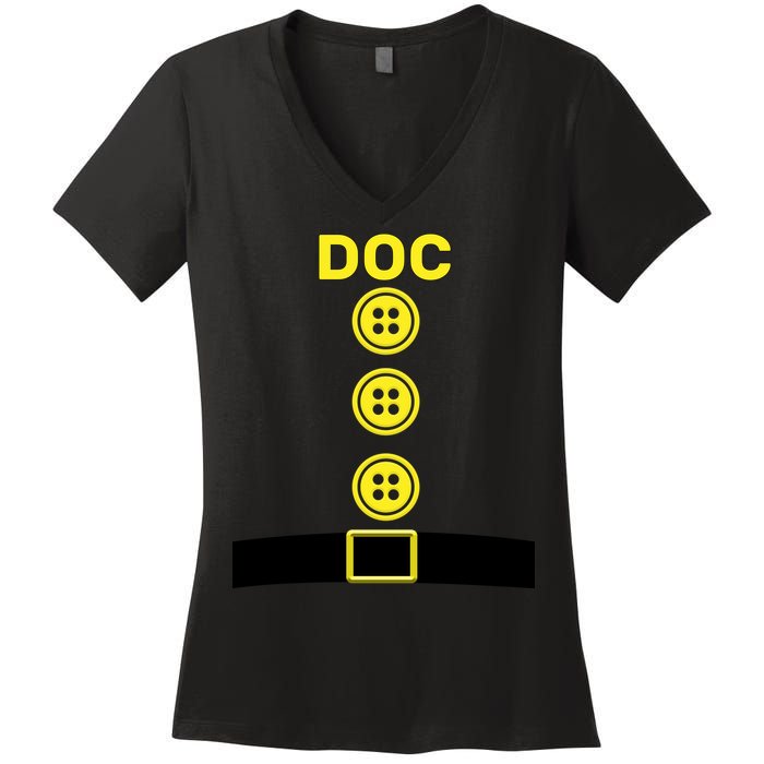 Doc Dwarf Halloween Costume Women's V-Neck T-Shirt