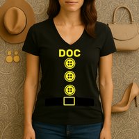 Doc Dwarf Halloween Costume Women's V-Neck T-Shirt