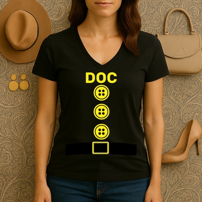 Doc Dwarf Halloween Costume Women's V-Neck T-Shirt