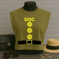 Doc Dwarf Halloween Costume Garment-Dyed Women's Muscle Tee
