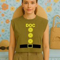 Doc Dwarf Halloween Costume Garment-Dyed Women's Muscle Tee