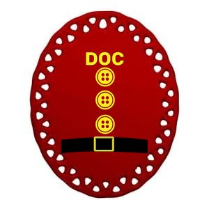 Doc Dwarf Halloween Costume Ceramic Oval Ornament