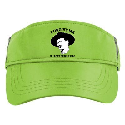 Doc Holiday I Don't Shake Hands Adult Drive Performance Visor