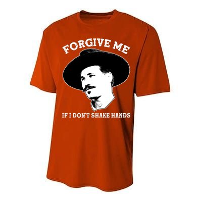 Doc Holiday I Don't Shake Hands Performance Sprint T-Shirt