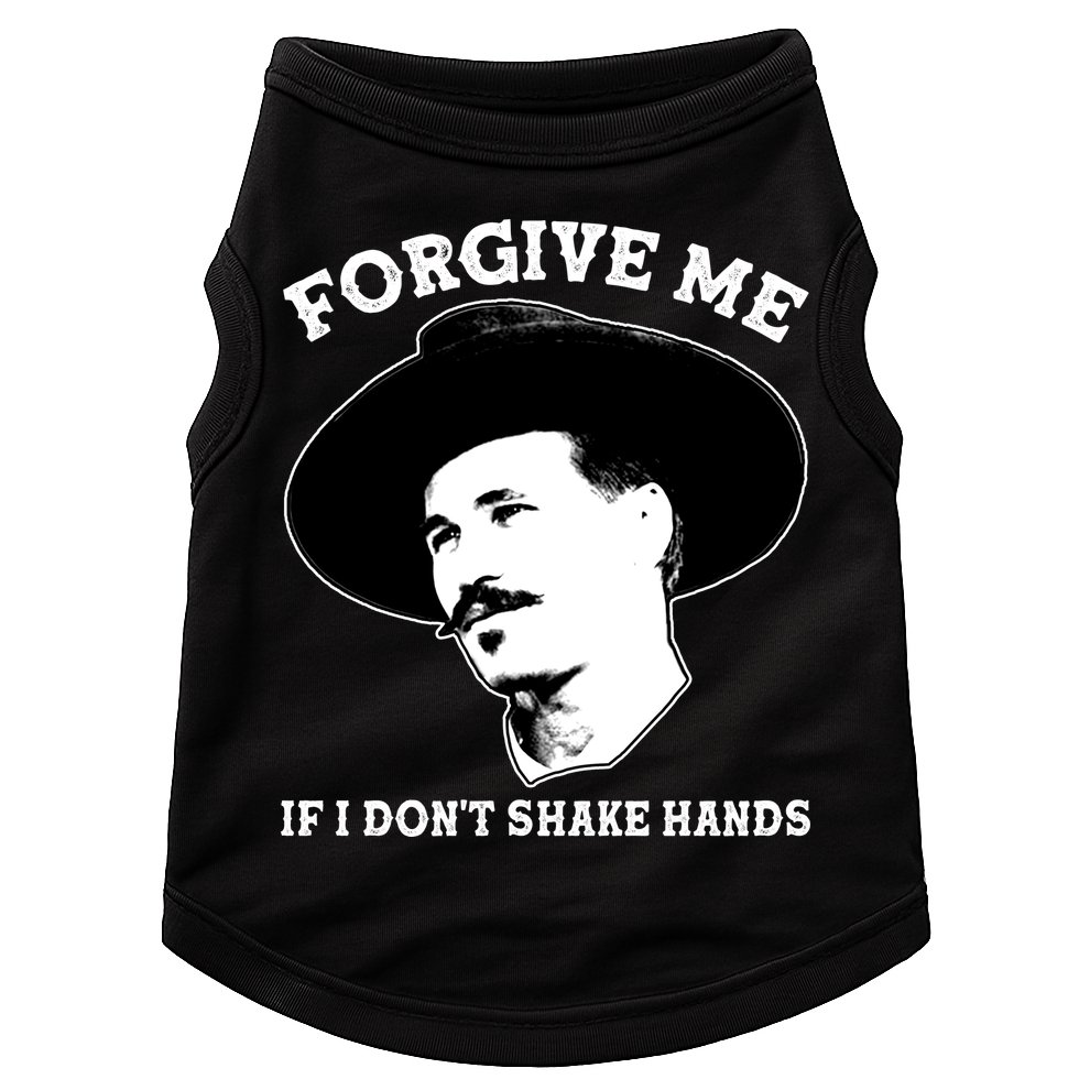 Doc Holiday I Don't Shake Hands Doggie Tank