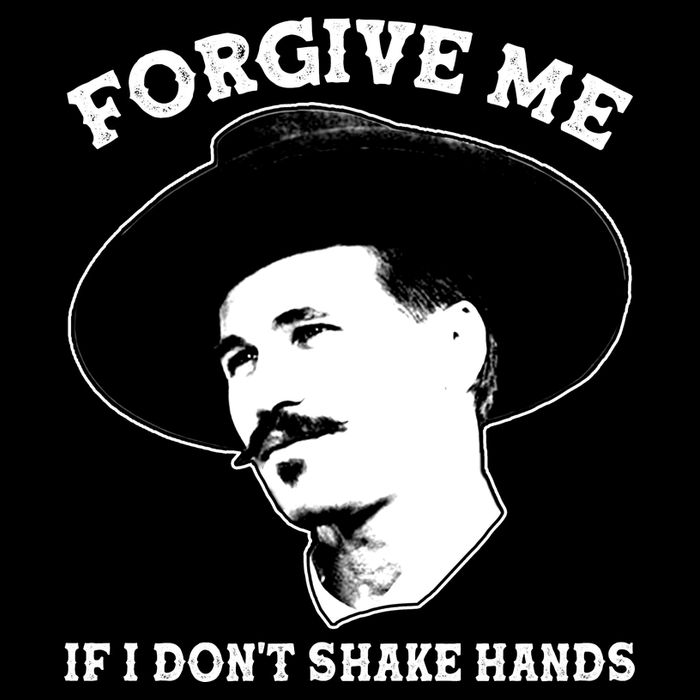 Doc Holiday I Don't Shake Hands Doggie Tank